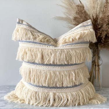 Boho Chic Fringed Cushion Covers