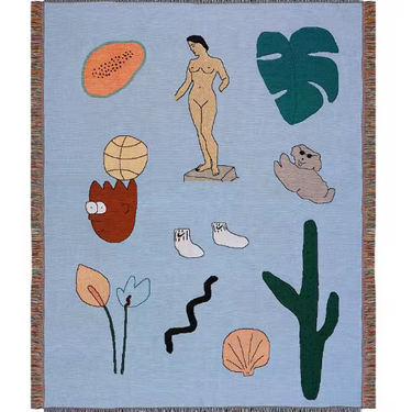 Abstract Form Throw Blanket