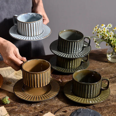 Ava Ceramic Coffee Mug Set