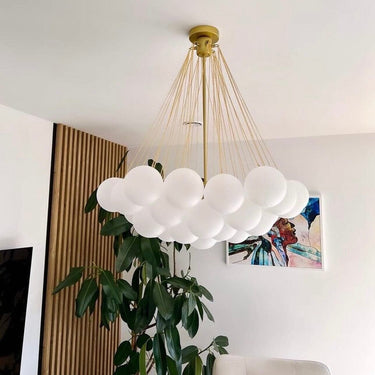 Karlene Frosted Ball Chandelier