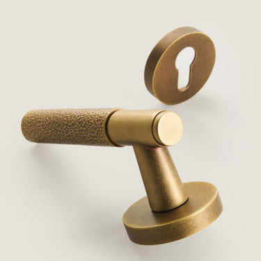 Zira Brass Door Lock Set