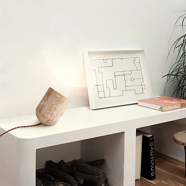 Alessandra Travertine Table Lamp