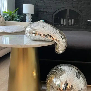 Molten Disco Ball Sculpture