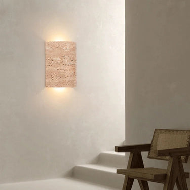 Azrel Travertine Wall Lamp