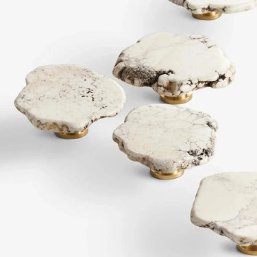 Etta Turquoise Marble Brass Knob