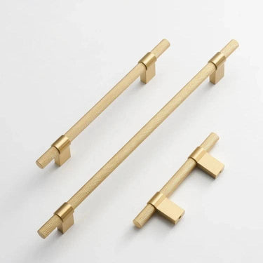 Saanvi Brass Knurled T-Bar Handle