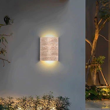 Azrel Travertine Wall Lamp