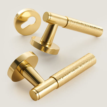 Zira Brass Door Lock Set