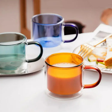 Ajax Double Layer Glass Cup