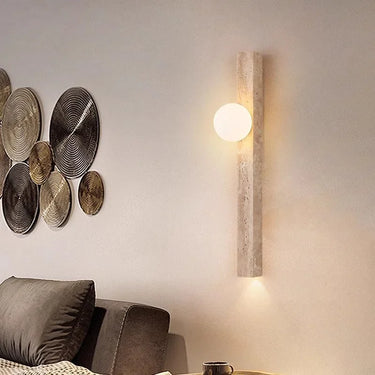 Cruz Travertine Wall Lamp