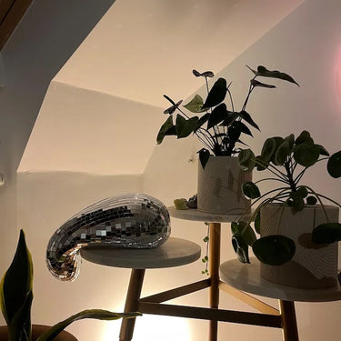 Molten Disco Ball Sculpture