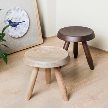 Balinda Wooden Round Stool