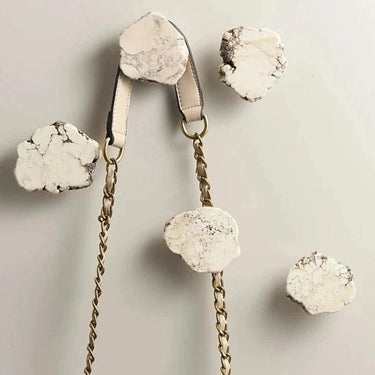 Etta Turquoise Marble Brass Knob