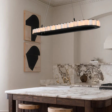 Capri Ovalo Marble Chandelier