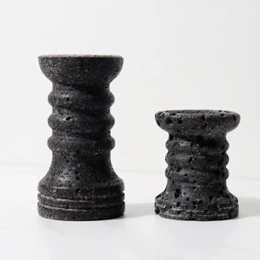 Tamsin Travertine Candle Holders