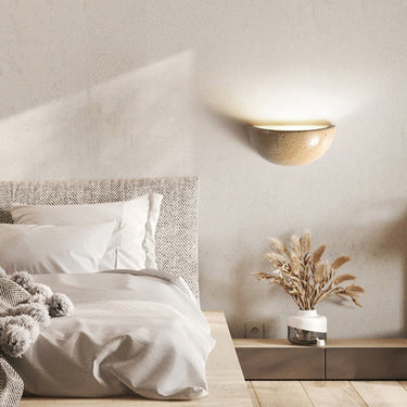Avery Travertine Wall Lamp