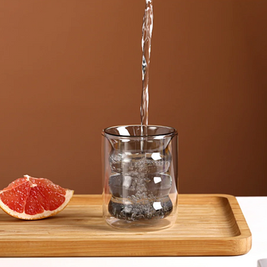 Cagliari Double Glass Cup