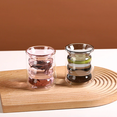 Cagliari Double Glass Cup