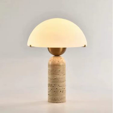 Oda Travertine Table Lamp