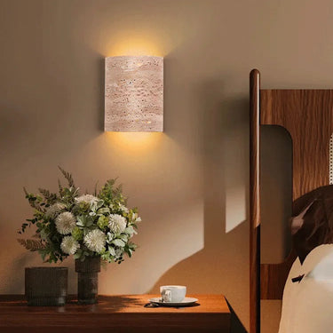 Azrel Travertine Wall Lamp