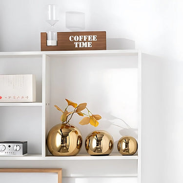 Venetian Gold Globe Vases