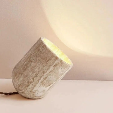 Alessandra Travertine Table Lamp