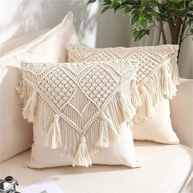 Boho Chic Macramé Cushion Cover