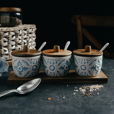 Provence Ceramic Seasoning Jar Set