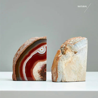 Romi Agate Bookends