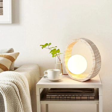 Alessandro Travertine Table Lamp