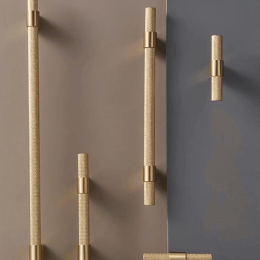 Saanvi Brass Knurled T-Bar Handle