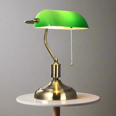 European Glass Table Lamp