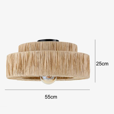 Carmina Rattan Ceiling Lamp