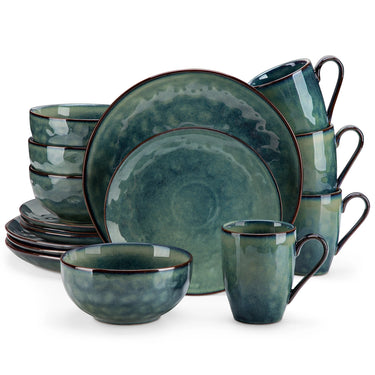 Deshna Starry Green Dinnerware Set
