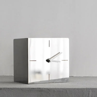 Seth Steel Desk Clock