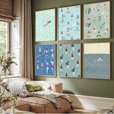 Calia Sea Surf Beach Poster