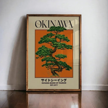 Retro Okinawa Canvas Poster