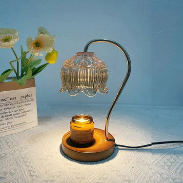 Ivey Glass Candle Warmer Lamp