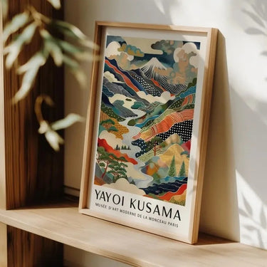 Yayoi Kusama Mount Fuji Canvas Wall Art