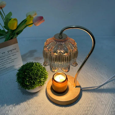 Ivey Glass Candle Warmer Lamp