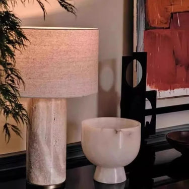 Jeane Cave Stone Table Lamp