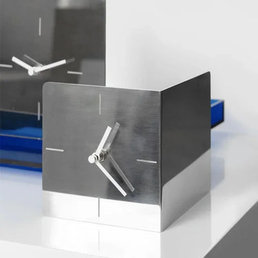 Seth Steel Desk Clock