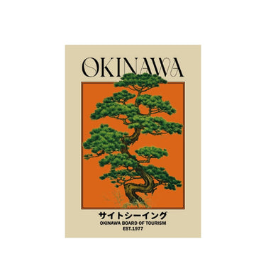 Retro Okinawa Canvas Poster